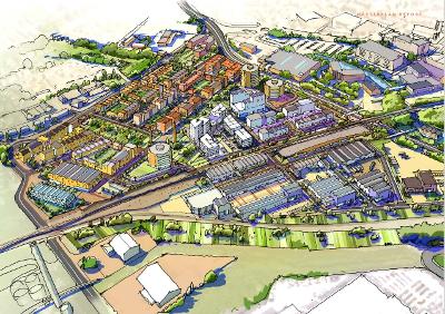 Watson St masterplan A drawing of how Watson St redevelopment could look like