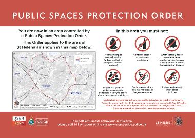 The image of the PSPO signage