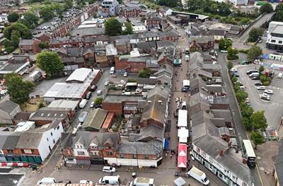 Aerial image of Earlestown Town Centre