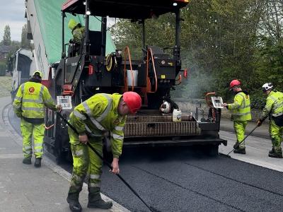 Road resurfacing Road resurfacing