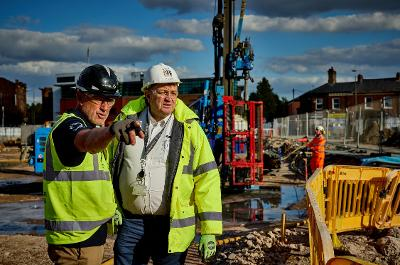Bus station groundbreaking