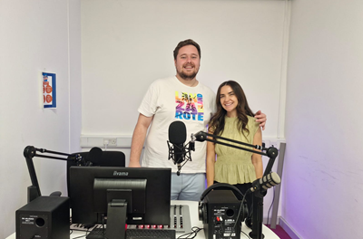 Digital Infrastructure Buzz Hub Hayley O’Brien, Project Manager at Founds Group visiting Buzz Hub in St Helens