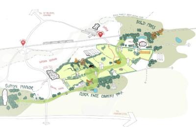 An image that shows how the Bold Garden Village Masterplan will help shape the site