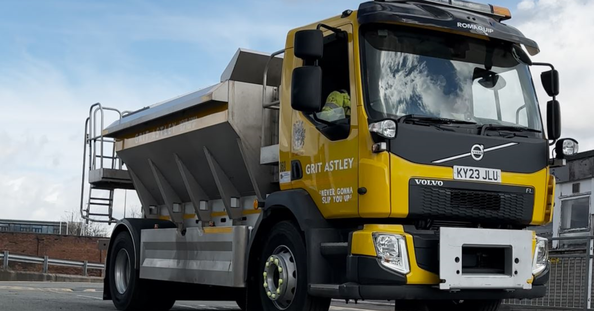Grit Programme Grit Astley and co tune up for winter road maintenance programme - St ...